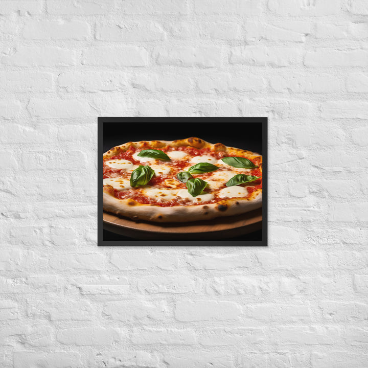 Pizza Margherita Framed poster 🤤 from Yumify.AI