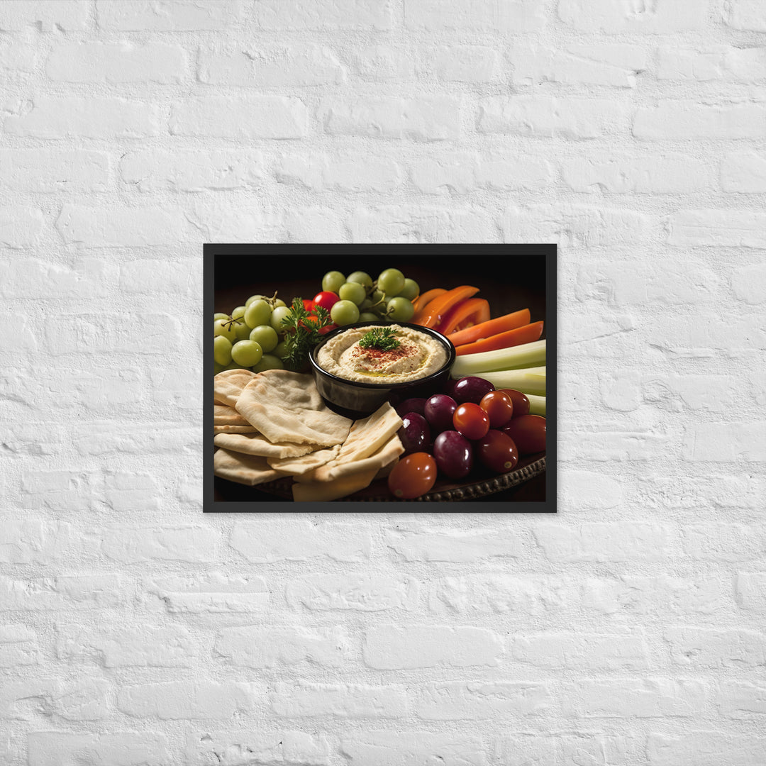 Hummus Framed poster 🤤 from Yumify.AI