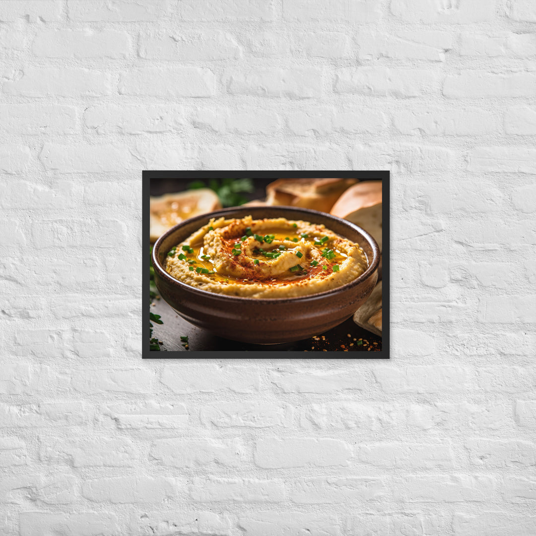 Hummus Framed poster 🤤 from Yumify.AI