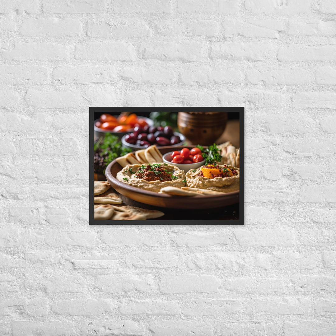 Hummus Framed poster 🤤 from Yumify.AI