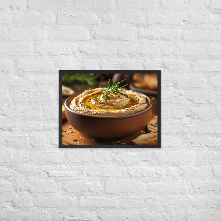 Hummus Framed poster 🤤 from Yumify.AI