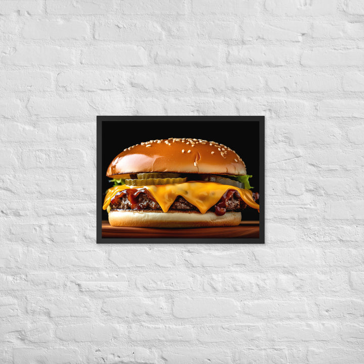 Hamburger Framed poster 🤤 from Yumify.AI