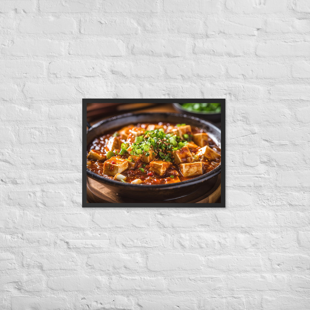 Mapo Tofu Framed poster 🤤 from Yumify.AI