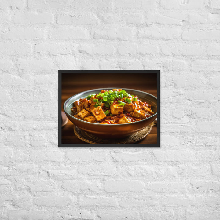 Mapo Tofu Framed poster 🤤 from Yumify.AI