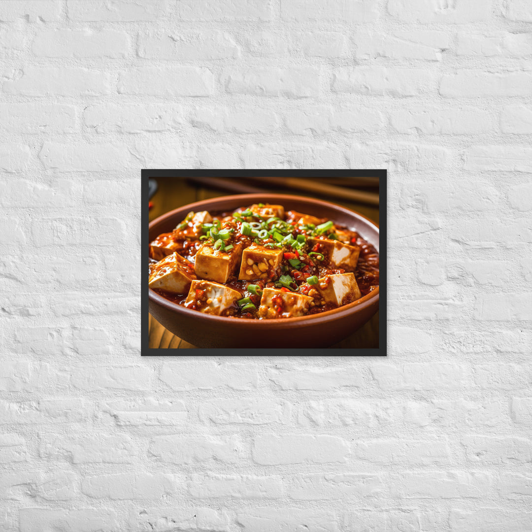 Mapo Tofu Framed poster 🤤 from Yumify.AI