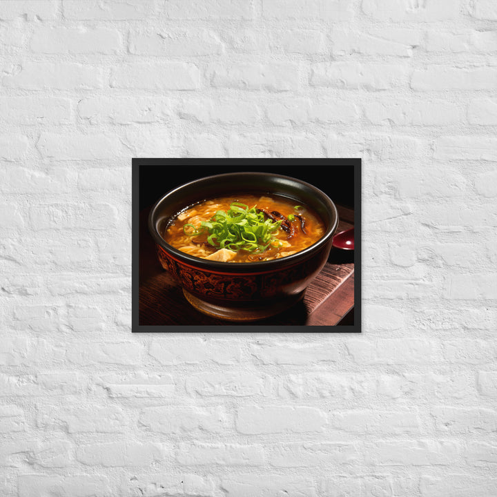 Hot and Sour Soup Framed poster 🤤 from Yumify.AI