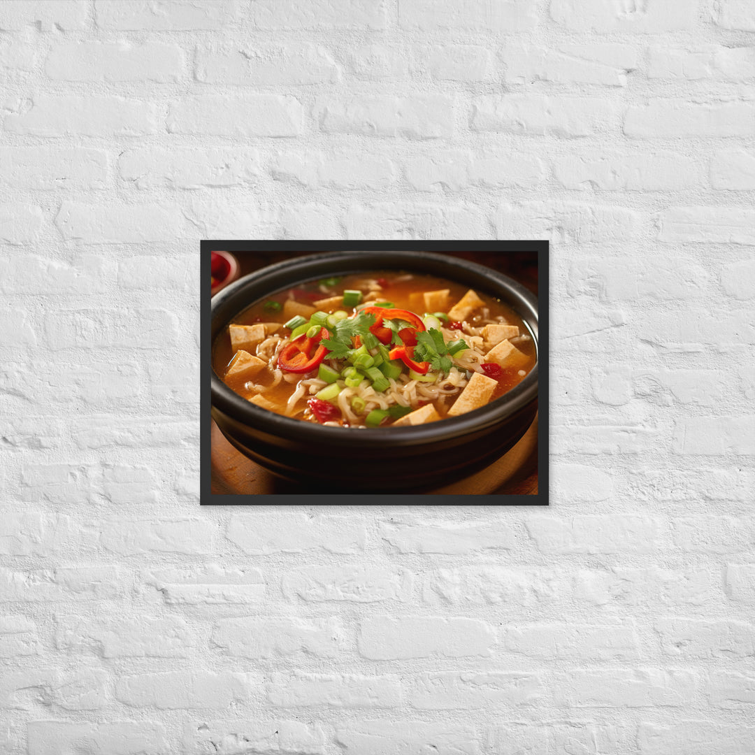 Hot and Sour Soup Framed poster 🤤 from Yumify.AI