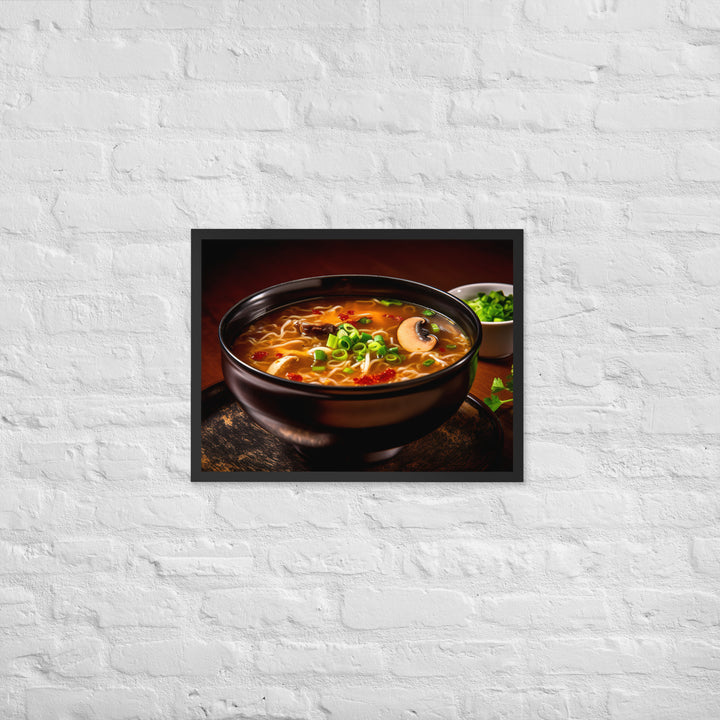 Hot and Sour Soup Framed poster 🤤 from Yumify.AI