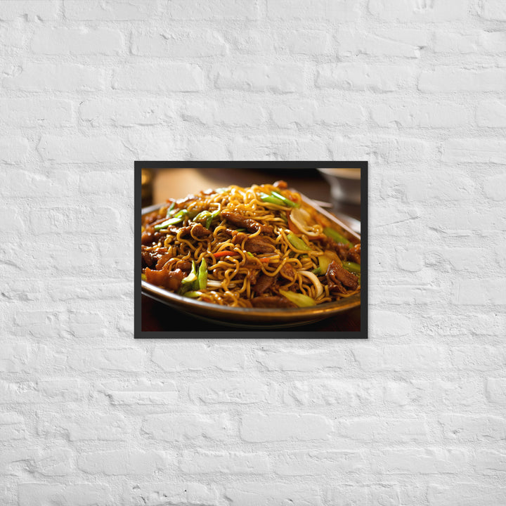 Chow Mein Framed poster 🤤 from Yumify.AI