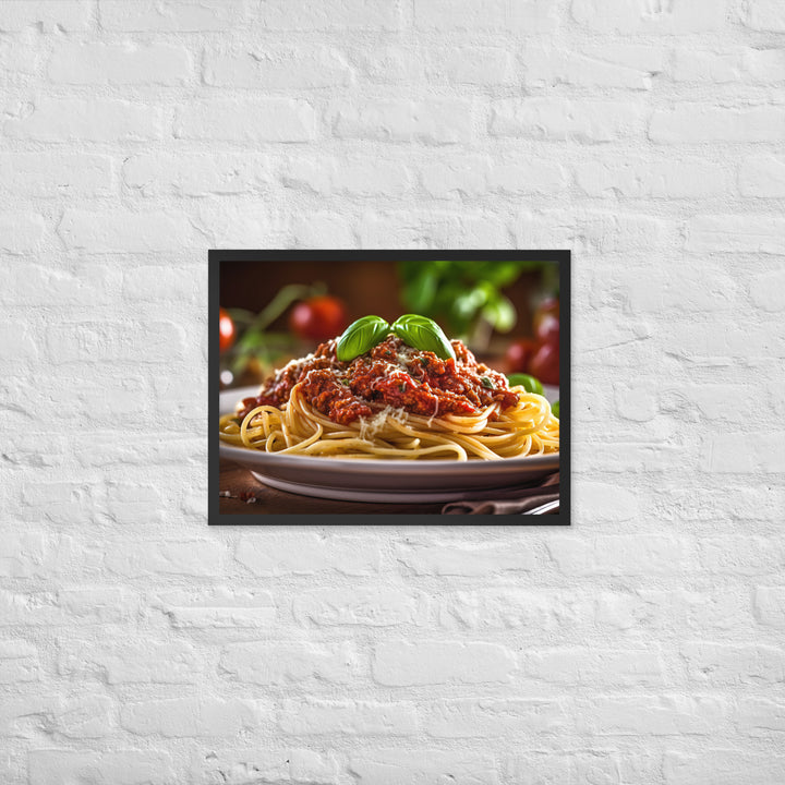 Spaghetti Bolognese Framed poster 🤤 from Yumify.AI