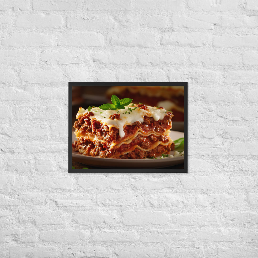 Lasagna Framed poster 🤤 from Yumify.AI