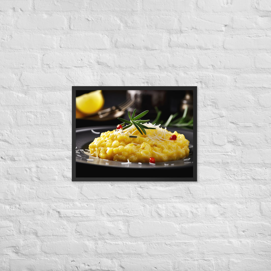 Risotto alla Milanese Framed poster 🤤 from Yumify.AI