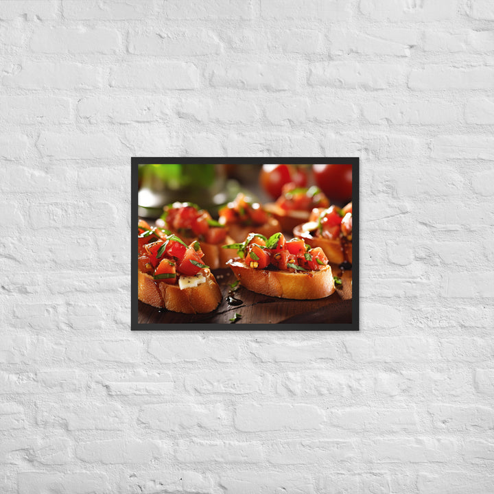 Bruschetta Framed poster 🤤 from Yumify.AI