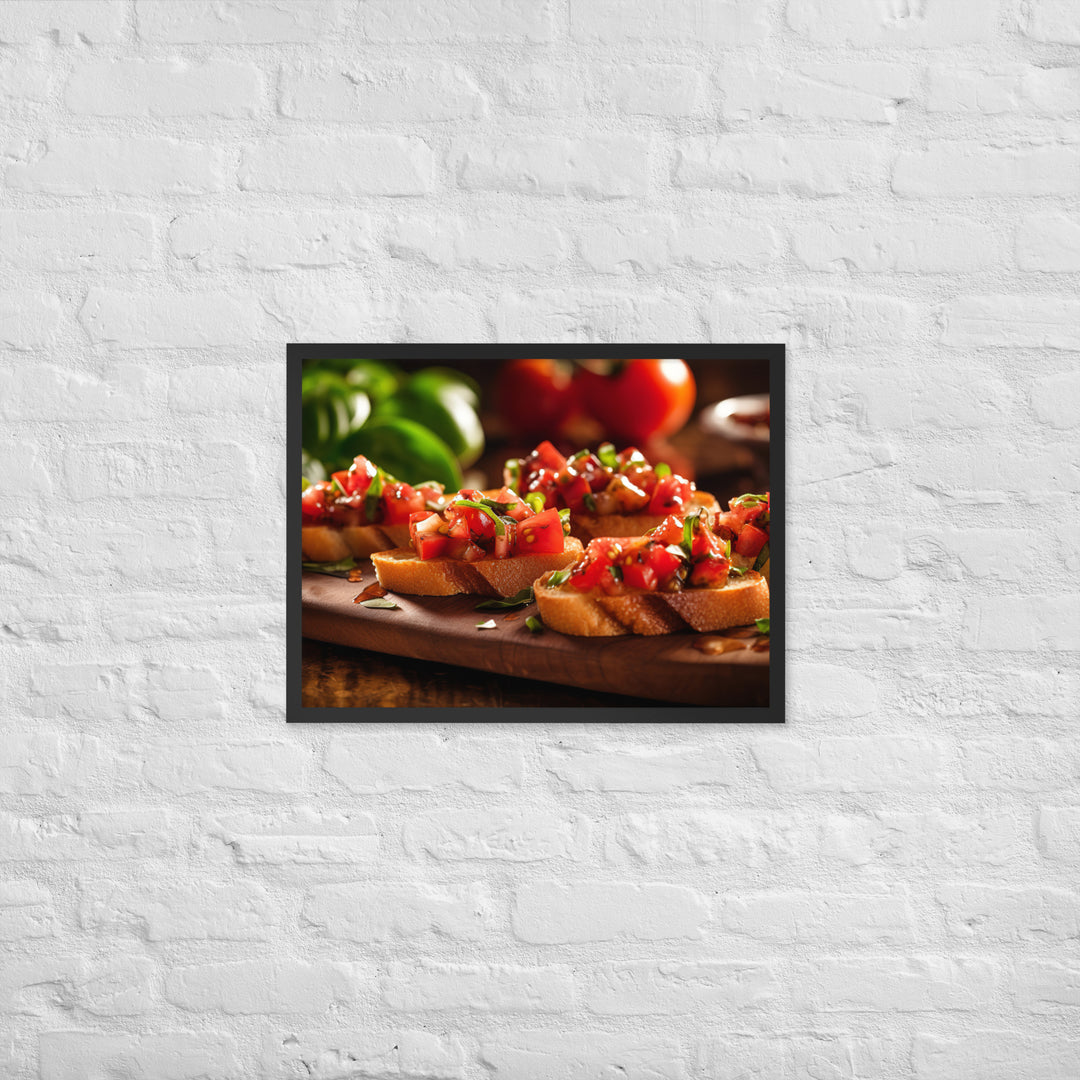 Bruschetta Framed poster 🤤 from Yumify.AI