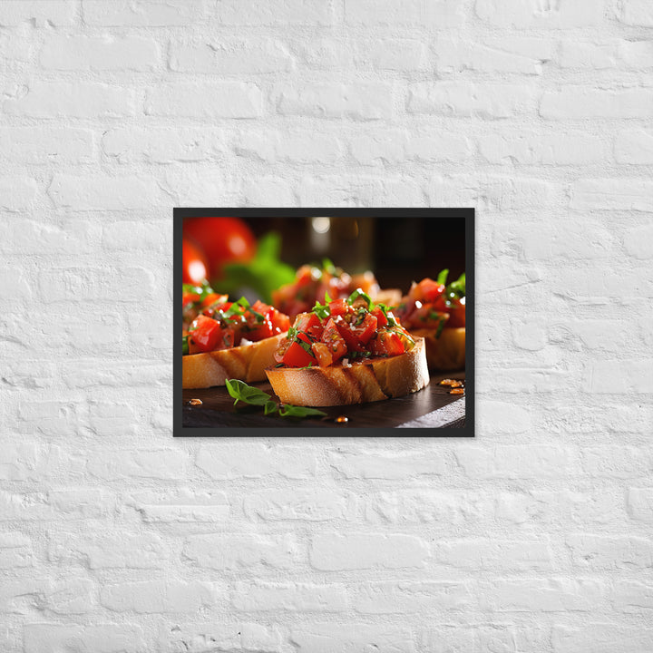 Bruschetta Framed poster 🤤 from Yumify.AI