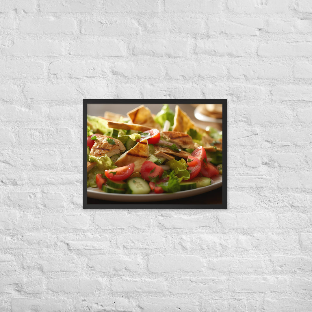 Fattoush Framed poster 🤤 from Yumify.AI