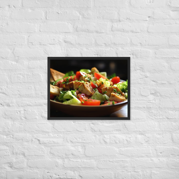 Fattoush Framed poster 🤤 from Yumify.AI