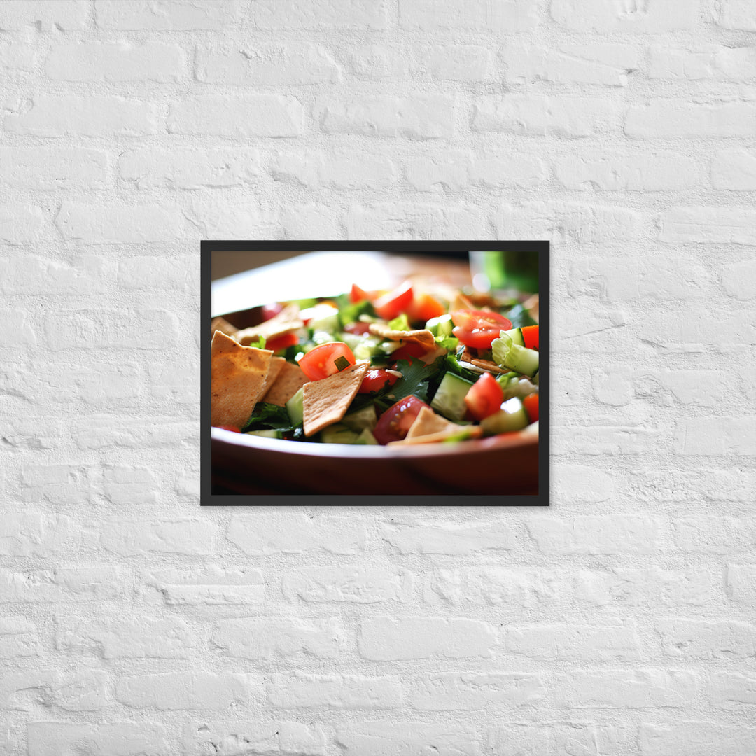 Fattoush Framed poster 🤤 from Yumify.AI