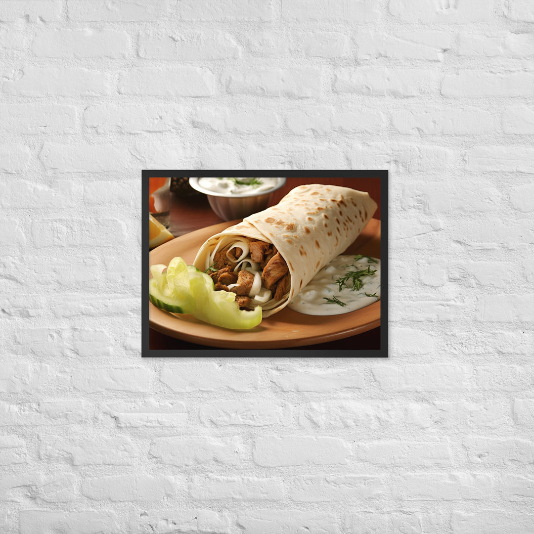 Shawarma Framed poster 🤤 from Yumify.AI