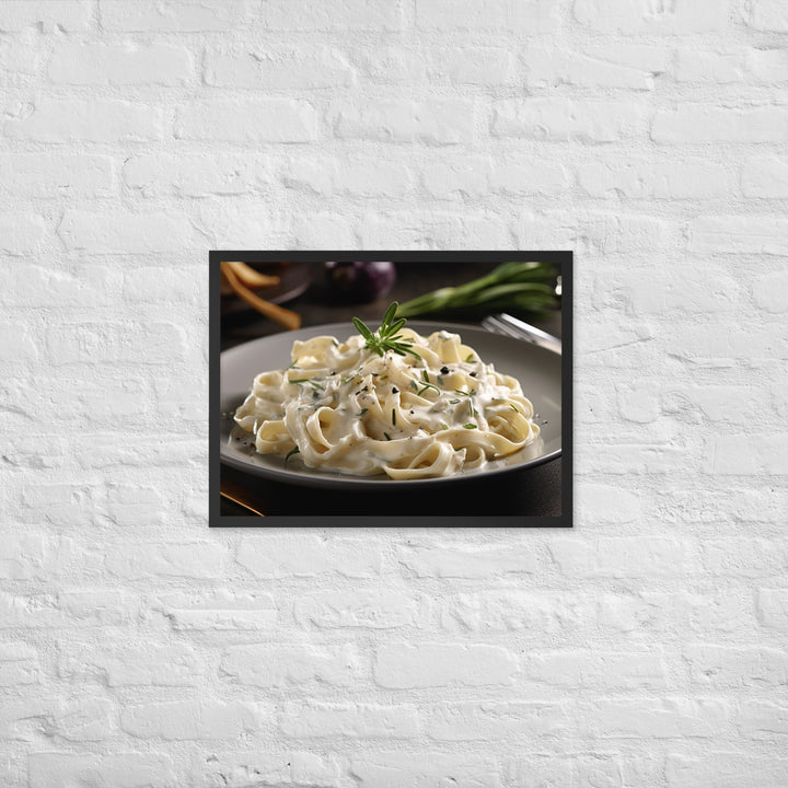 Fettuccine Alfredo Framed poster 🤤 from Yumify.AI