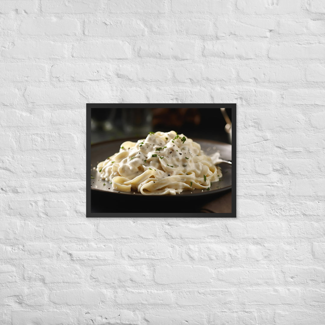 Fettuccine Alfredo Framed poster 🤤 from Yumify.AI