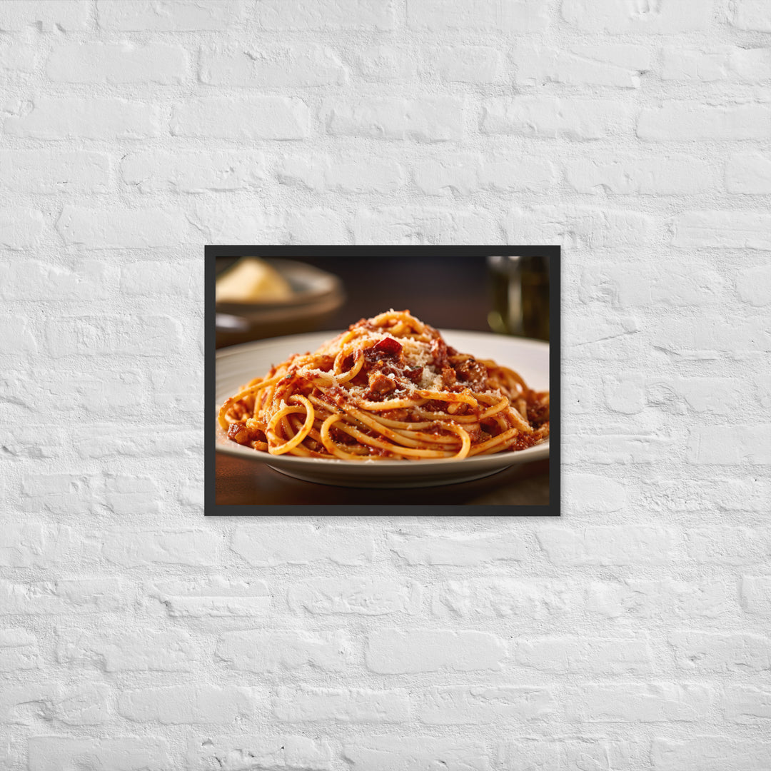 Amatriciana Framed poster 🤤 from Yumify.AI