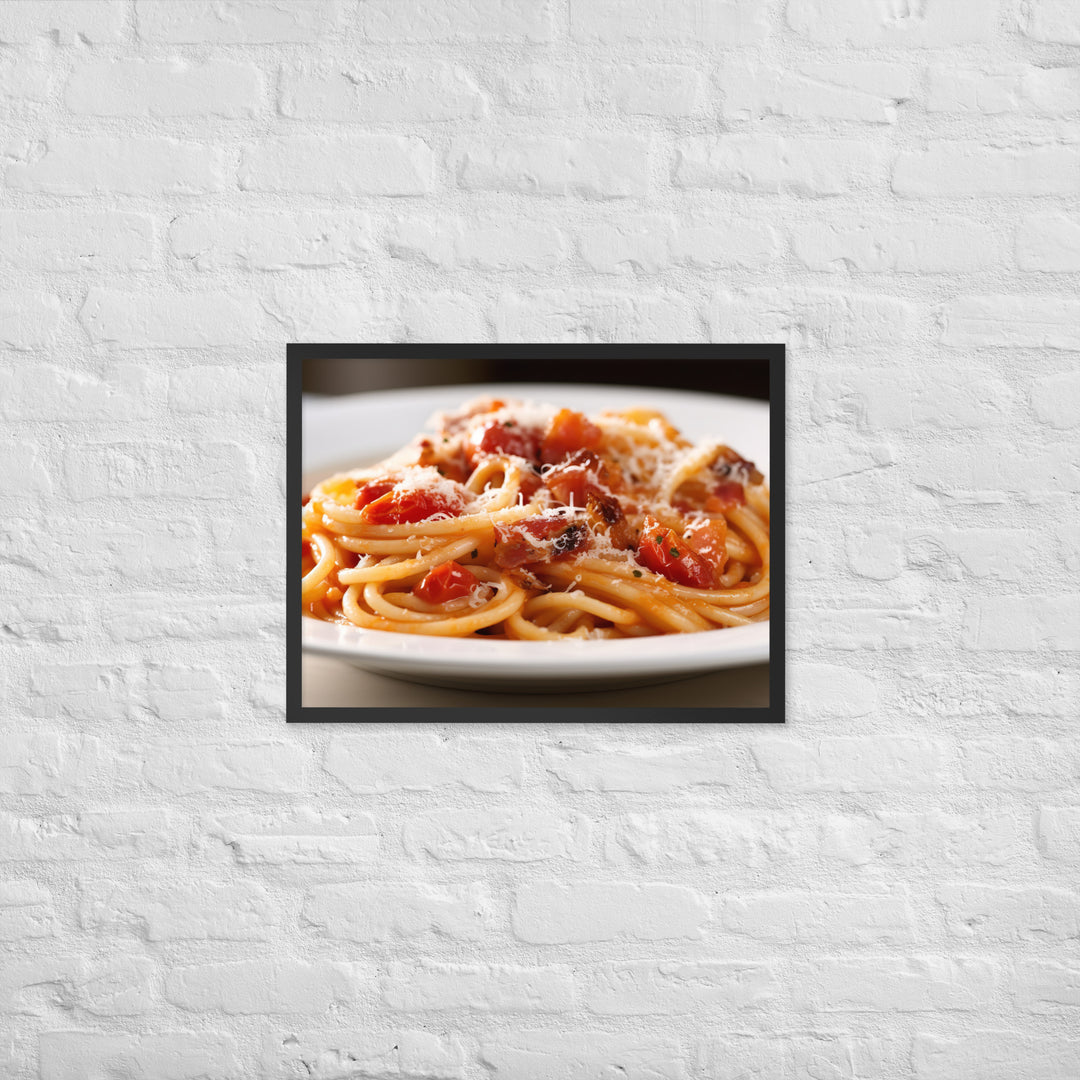 Amatriciana Framed poster 🤤 from Yumify.AI