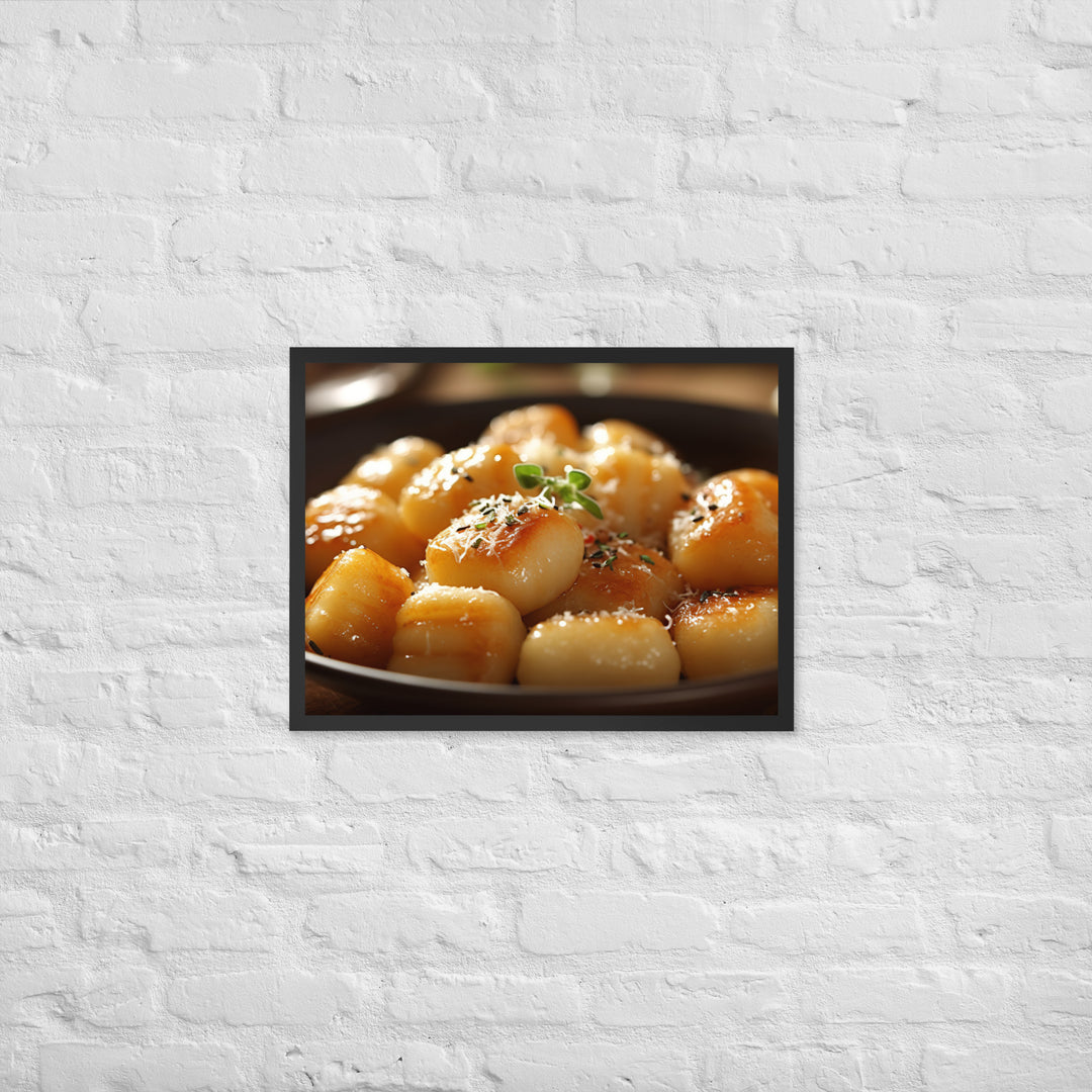 Gnocchi Framed poster 🤤 from Yumify.AI