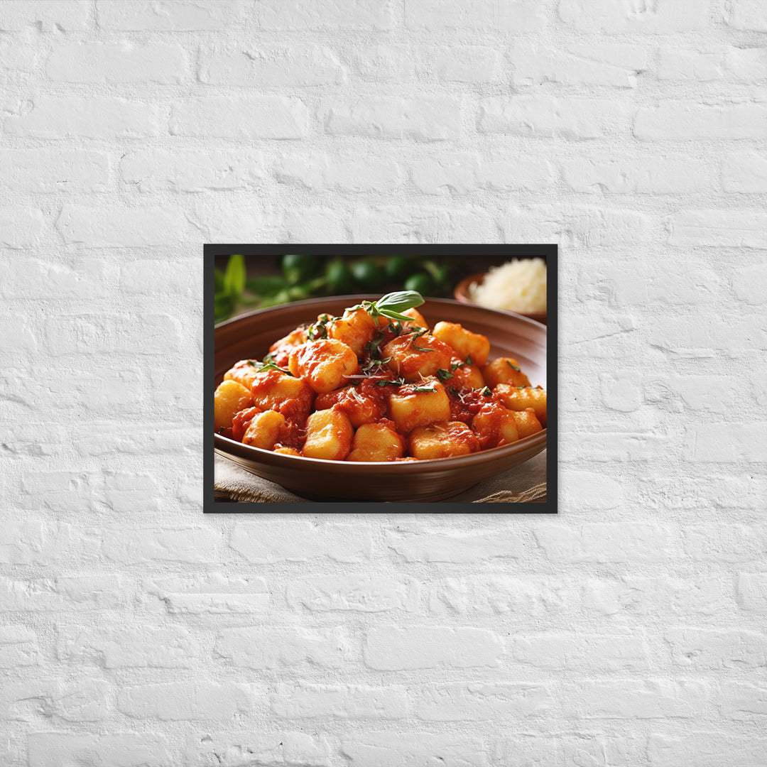 Gnocchi Framed poster 🤤 from Yumify.AI