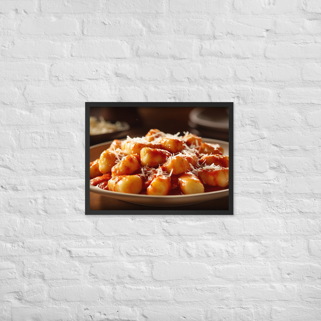 Gnocchi Framed poster 🤤 from Yumify.AI