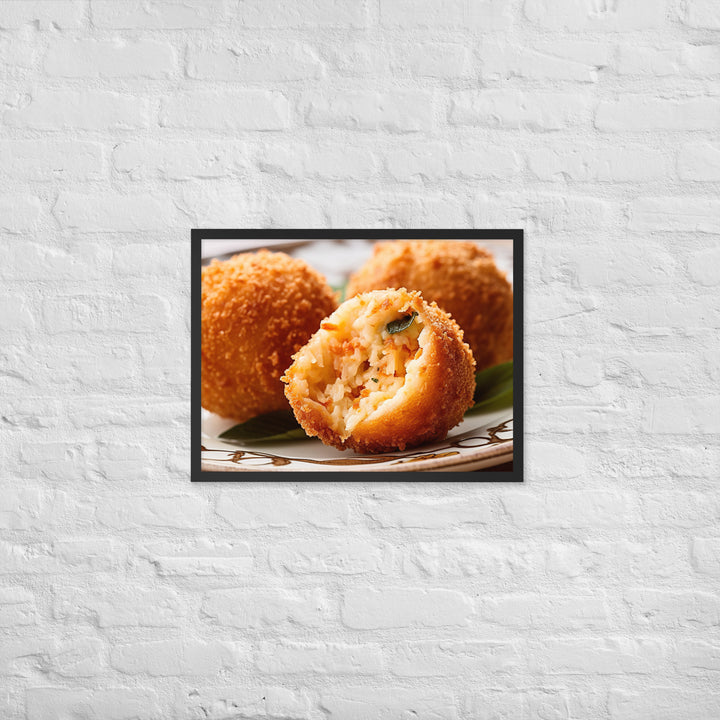 Arancini Framed poster 🤤 from Yumify.AI