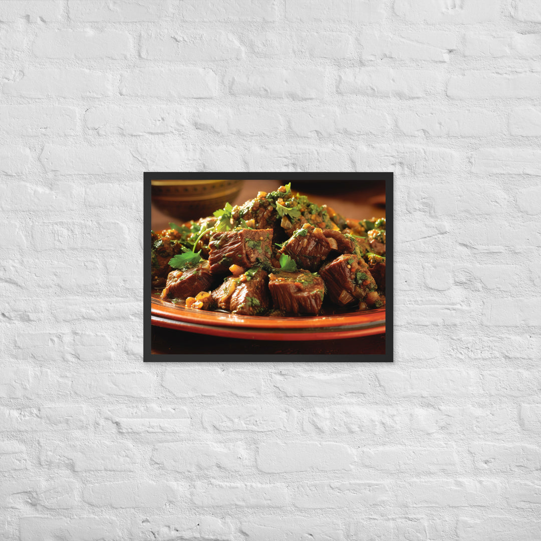 Moroccan Lamb Framed poster 🤤 from Yumify.AI