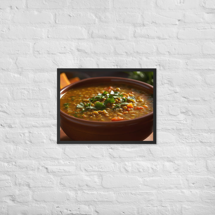 Moroccan Lentil Soup Framed poster 🤤 from Yumify.AI