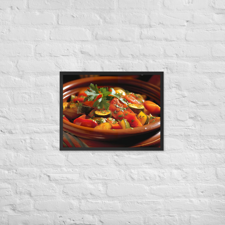 Vegetable Tagine Framed poster 🤤 from Yumify.AI