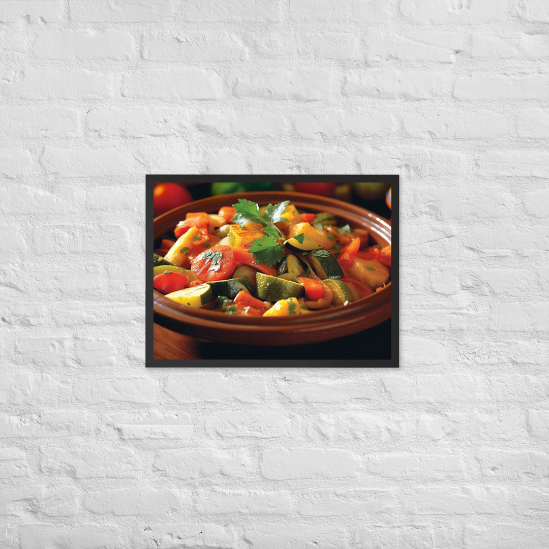 Vegetable Tagine Framed poster 🤤 from Yumify.AI