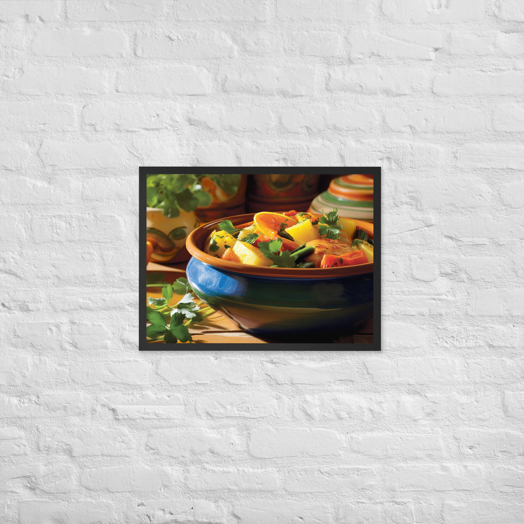 Vegetable Tagine Framed poster 🤤 from Yumify.AI