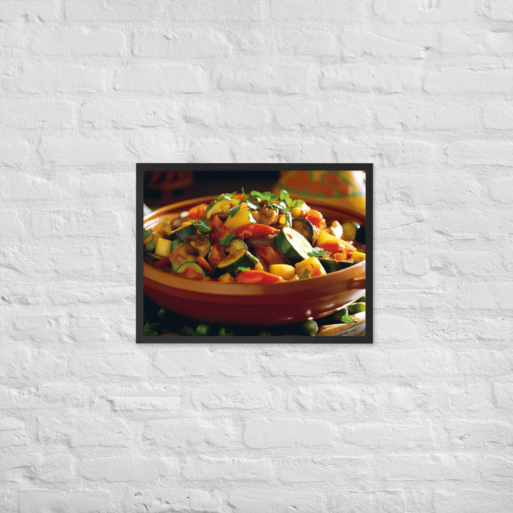 Vegetable Tagine Framed poster 🤤 from Yumify.AI