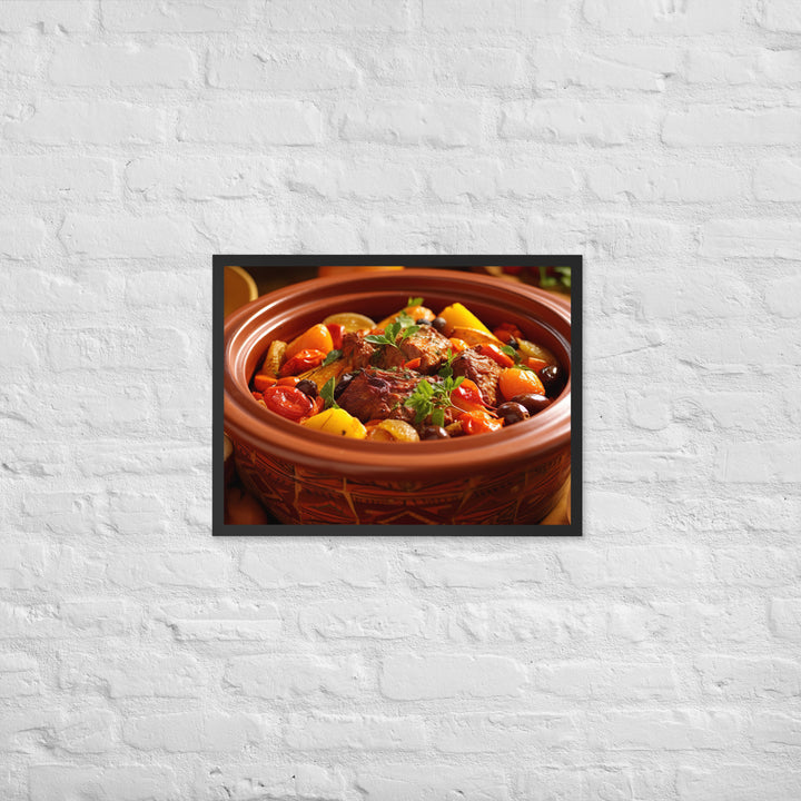 Lamb Tagine Framed poster 🤤 from Yumify.AI