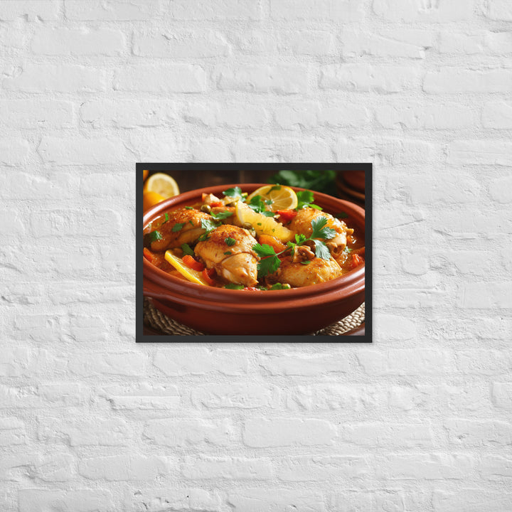 Chicken Tagine Framed poster 🤤 from Yumify.AI