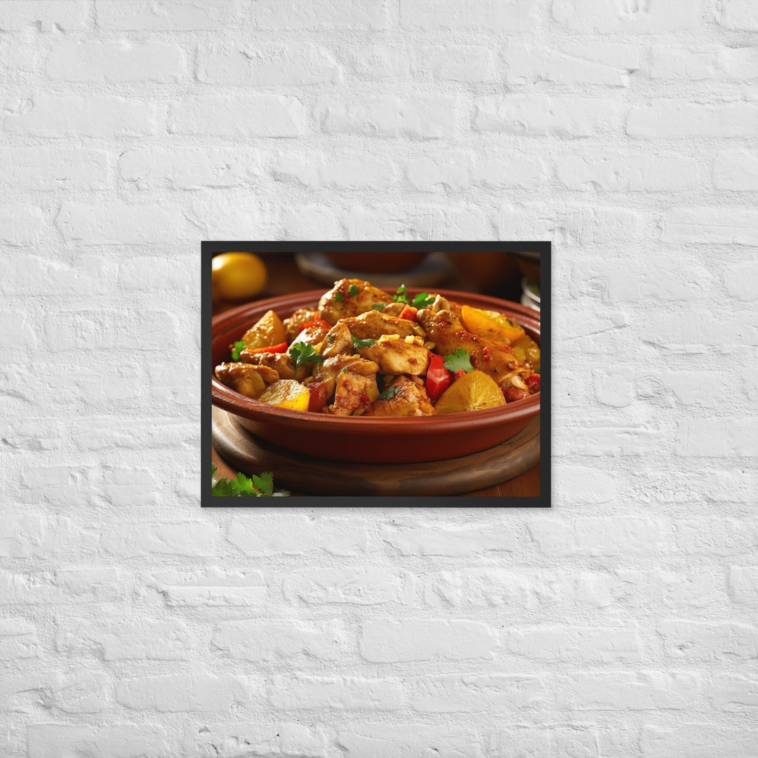 Chicken Tagine Framed poster 🤤 from Yumify.AI