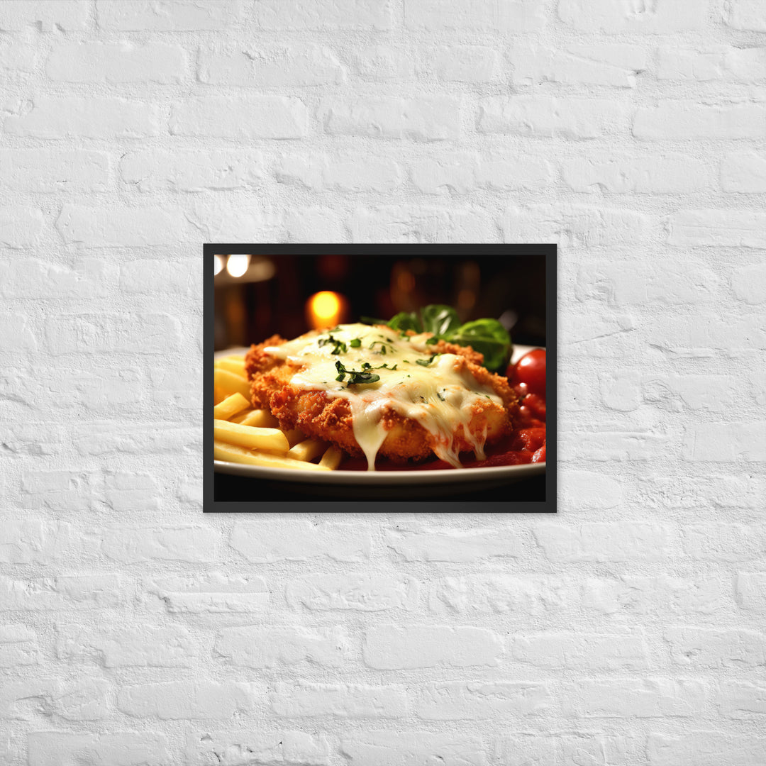 Chicken Parmigiana Framed poster 🤤 from Yumify.AI