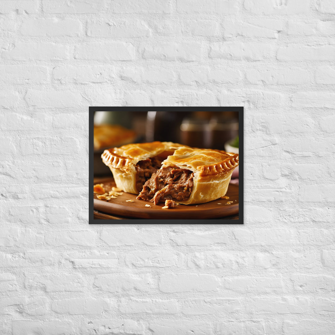 Meat Pie Framed poster 🤤 from Yumify.AI