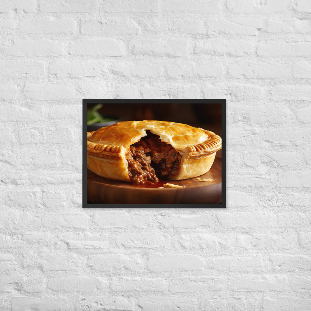 Meat Pie Framed poster 🤤 from Yumify.AI