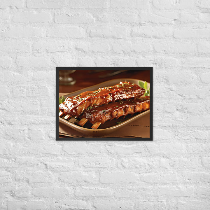 Barbecue Ribs Framed poster 🤤 from Yumify.AI