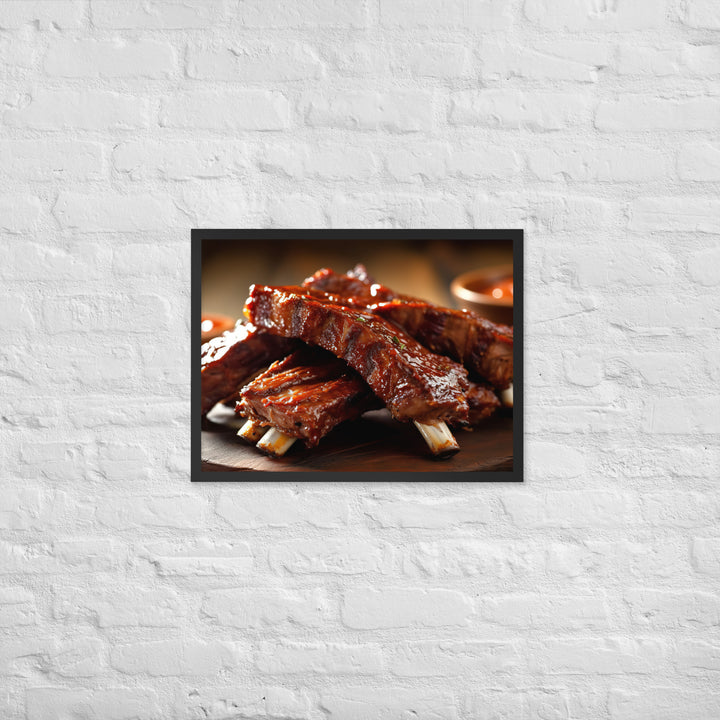 Barbecue Ribs Framed poster 🤤 from Yumify.AI