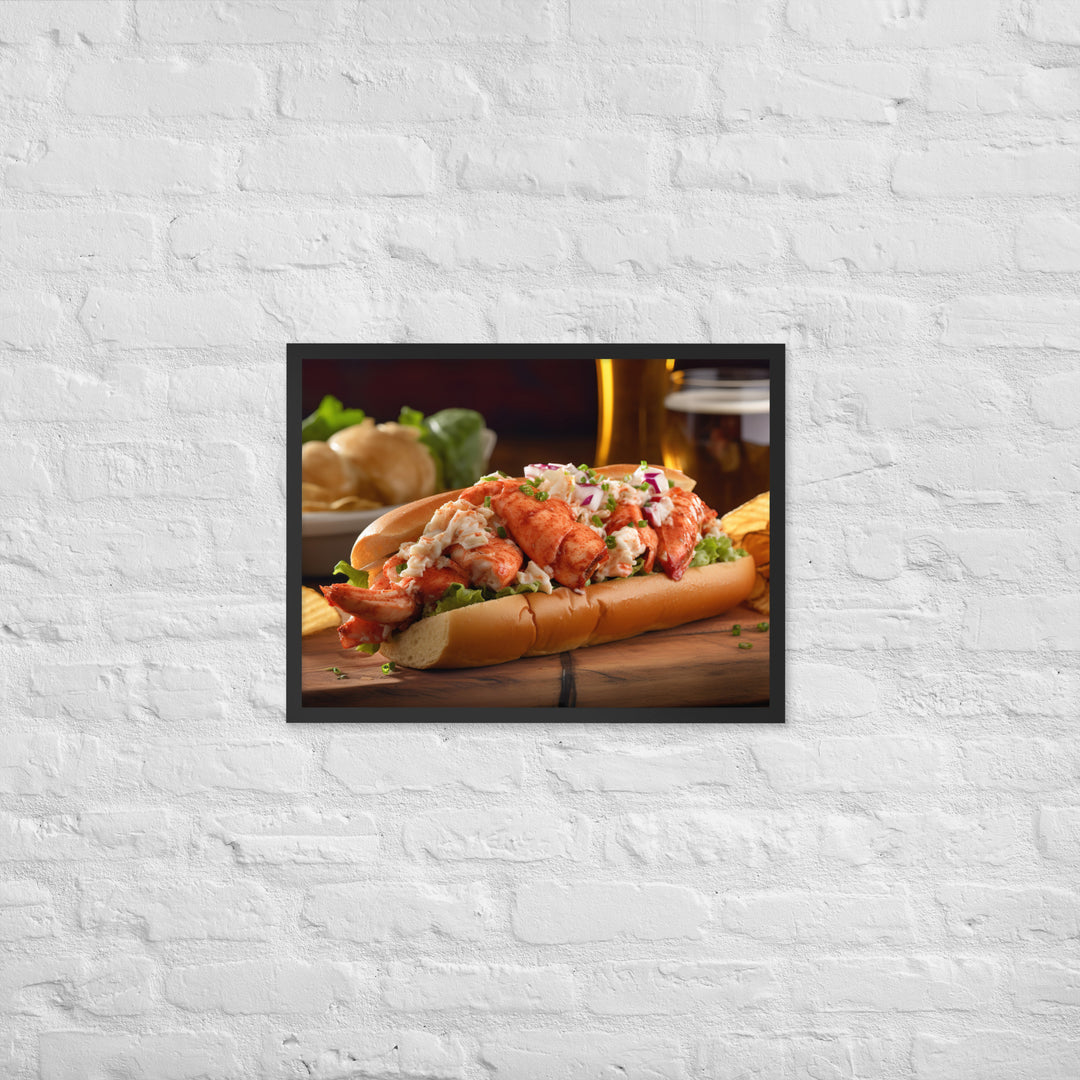 Lobster Roll Framed poster 🤤 from Yumify.AI