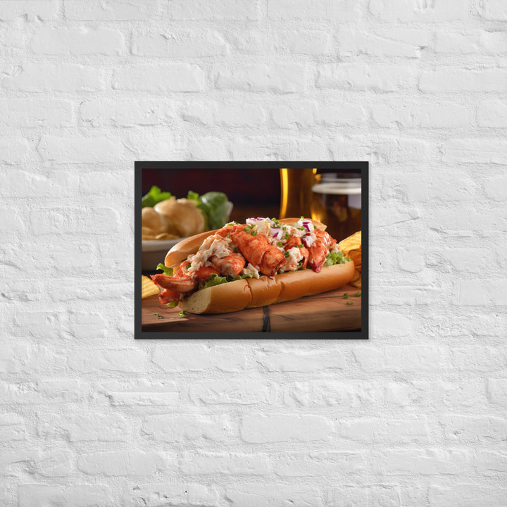 Lobster Roll Framed poster 🤤 from Yumify.AI