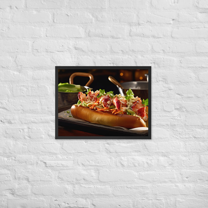 Lobster Roll Framed poster 🤤 from Yumify.AI