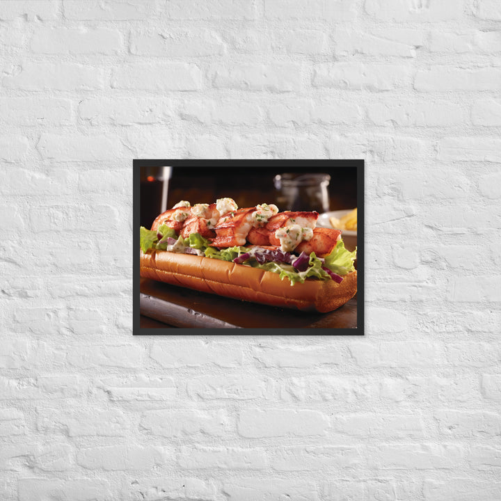 Lobster Roll Framed poster 🤤 from Yumify.AI