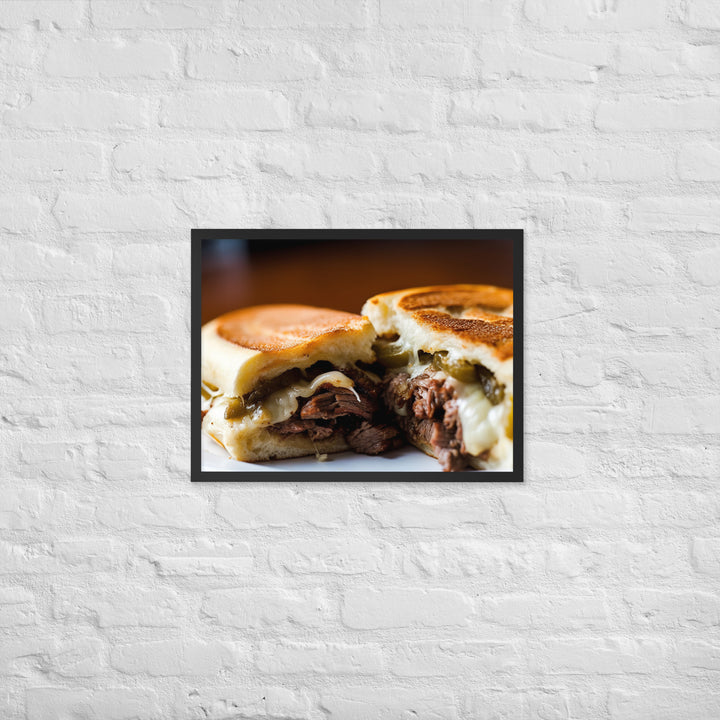 Cheesesteak Sandwich Framed poster 🤤 from Yumify.AI